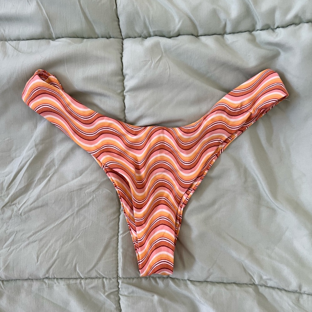 Out From Under Printed V-Front Bikini Bottom - image 1